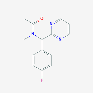 N-[(4-fluorophenyl)-pyrimidin-2-ylmethyl]-N-methylacetamide