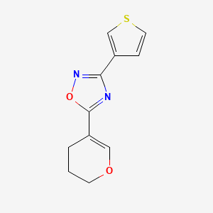 5-(3,4-dihydro-2H-pyran-5-yl)-3-thiophen-3-yl-1,2,4-oxadiazole