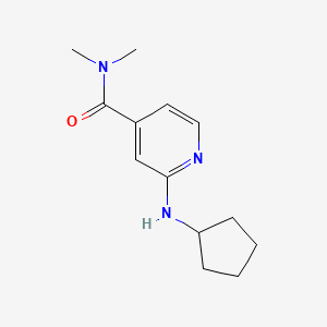 2-(cyclopentylamino)-N,N-dimethylpyridine-4-carboxamide