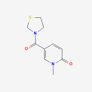 1-Methyl-5-(1,3-thiazolidine-3-carbonyl)pyridin-2-one