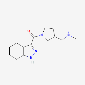 [3-[(dimethylamino)methyl]pyrrolidin-1-yl]-(4,5,6,7-tetrahydro-1H-indazol-3-yl)methanone