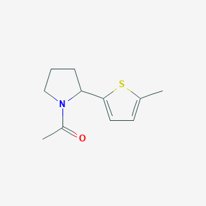 1-[2-(5-Methylthiophen-2-yl)pyrrolidin-1-yl]ethanone