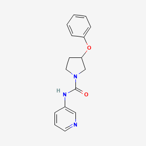 3-phenoxy-N-pyridin-3-ylpyrrolidine-1-carboxamide