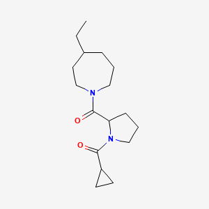 Cyclopropyl-[2-(4-ethylazepane-1-carbonyl)pyrrolidin-1-yl]methanone