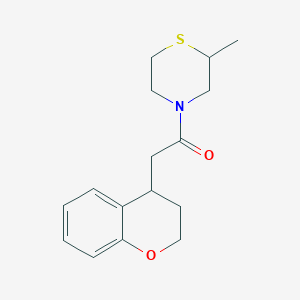 2-(3,4-dihydro-2H-chromen-4-yl)-1-(2-methylthiomorpholin-4-yl)ethanone