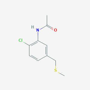 N-[2-chloro-5-(methylsulfanylmethyl)phenyl]acetamide