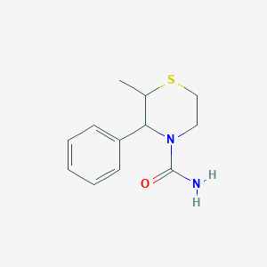 2-Methyl-3-phenylthiomorpholine-4-carboxamide