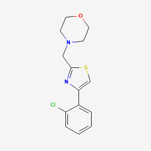 4-[[4-(2-Chlorophenyl)-1,3-thiazol-2-yl]methyl]morpholine