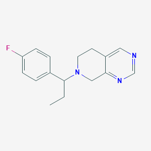 7-[1-(4-fluorophenyl)propyl]-6,8-dihydro-5H-pyrido[3,4-d]pyrimidine