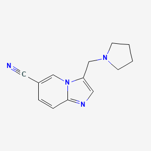 3-(Pyrrolidin-1-ylmethyl)imidazo[1,2-a]pyridine-6-carbonitrile