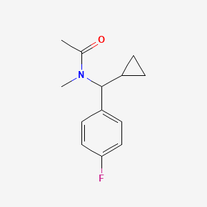 N-[cyclopropyl-(4-fluorophenyl)methyl]-N-methylacetamide