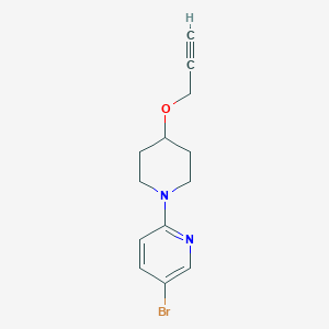 5-Bromo-2-(4-prop-2-ynoxypiperidin-1-yl)pyridine