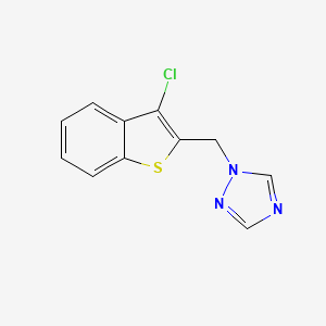 1-[(3-Chloro-1-benzothiophen-2-yl)methyl]-1,2,4-triazole