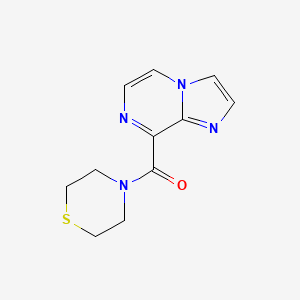 molecular formula C11H12N4OS B6897715 Imidazo[1,2-a]pyrazin-8-yl(thiomorpholin-4-yl)methanone 