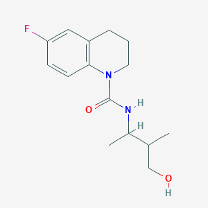 6-fluoro-N-(4-hydroxy-3-methylbutan-2-yl)-3,4-dihydro-2H-quinoline-1-carboxamide