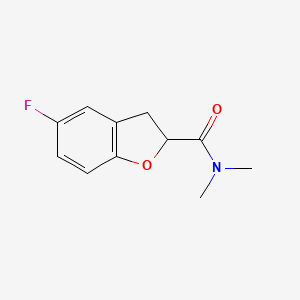 5-fluoro-N,N-dimethyl-2,3-dihydro-1-benzofuran-2-carboxamide