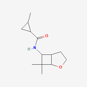 N-(7,7-dimethyl-2-oxabicyclo[3.2.0]heptan-6-yl)-2-methylcyclopropane-1-carboxamide