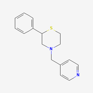 2-Phenyl-4-(pyridin-4-ylmethyl)thiomorpholine