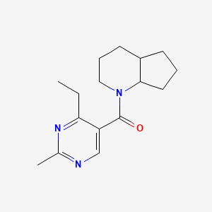 2,3,4,4a,5,6,7,7a-Octahydrocyclopenta[b]pyridin-1-yl-(4-ethyl-2-methylpyrimidin-5-yl)methanone