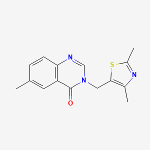 3-[(2,4-Dimethyl-1,3-thiazol-5-yl)methyl]-6-methylquinazolin-4-one