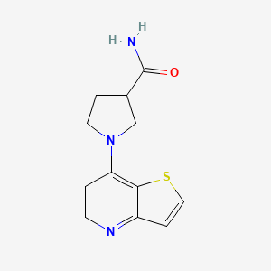 1-Thieno[3,2-b]pyridin-7-ylpyrrolidine-3-carboxamide