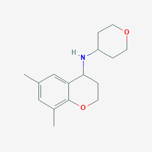 6,8-dimethyl-N-(oxan-4-yl)-3,4-dihydro-2H-chromen-4-amine