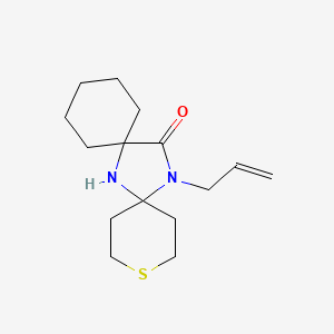 14-Prop-2-enyl-11-thia-7,14-diazadispiro[5.1.58.26]pentadecan-15-one