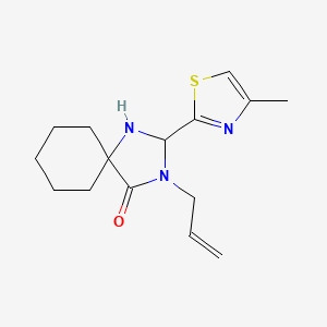 2-(4-Methyl-1,3-thiazol-2-yl)-3-prop-2-enyl-1,3-diazaspiro[4.5]decan-4-one