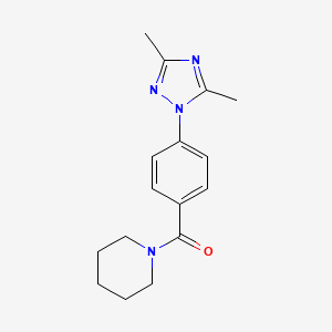 [4-(3,5-Dimethyl-1,2,4-triazol-1-yl)phenyl]-piperidin-1-ylmethanone