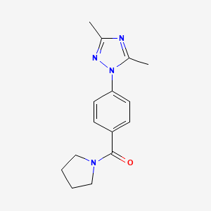 [4-(3,5-Dimethyl-1,2,4-triazol-1-yl)phenyl]-pyrrolidin-1-ylmethanone