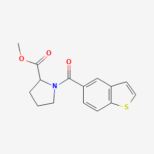 Methyl 1-(1-benzothiophene-5-carbonyl)pyrrolidine-2-carboxylate