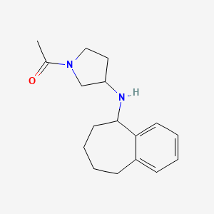 1-[3-(6,7,8,9-tetrahydro-5H-benzo[7]annulen-5-ylamino)pyrrolidin-1-yl]ethanone