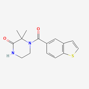 4-(1-Benzothiophene-5-carbonyl)-3,3-dimethylpiperazin-2-one