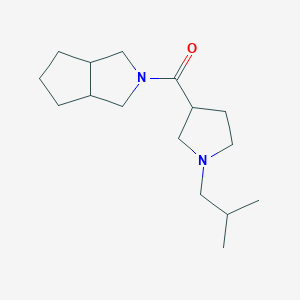 3,3a,4,5,6,6a-hexahydro-1H-cyclopenta[c]pyrrol-2-yl-[1-(2-methylpropyl)pyrrolidin-3-yl]methanone