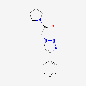 2-(4-Phenyltriazol-1-yl)-1-pyrrolidin-1-ylethanone