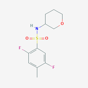 2,5-difluoro-4-methyl-N-(oxan-3-yl)benzenesulfonamide