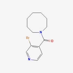 molecular formula C13H17BrN2O B6898290 Azocan-1-yl-(3-bromopyridin-4-yl)methanone 