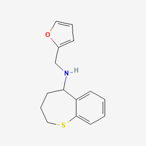 N-(furan-2-ylmethyl)-2,3,4,5-tetrahydro-1-benzothiepin-5-amine