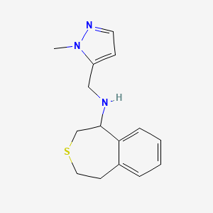 N-[(2-methylpyrazol-3-yl)methyl]-1,2,4,5-tetrahydro-3-benzothiepin-5-amine