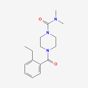 4-(2-ethylbenzoyl)-N,N-dimethylpiperazine-1-carboxamide