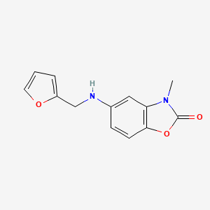 5-(Furan-2-ylmethylamino)-3-methyl-1,3-benzoxazol-2-one