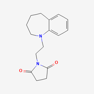 1-[2-(2,3,4,5-Tetrahydro-1-benzazepin-1-yl)ethyl]pyrrolidine-2,5-dione