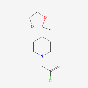 1-(2-Chloroprop-2-enyl)-4-(2-methyl-1,3-dioxolan-2-yl)piperidine