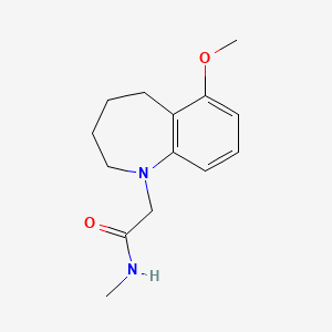 2-(6-methoxy-2,3,4,5-tetrahydro-1-benzazepin-1-yl)-N-methylacetamide