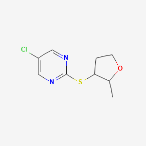 5-Chloro-2-(2-methyloxolan-3-yl)sulfanylpyrimidine