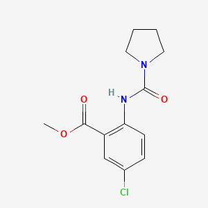 Methyl 5-chloro-2-(pyrrolidine-1-carbonylamino)benzoate