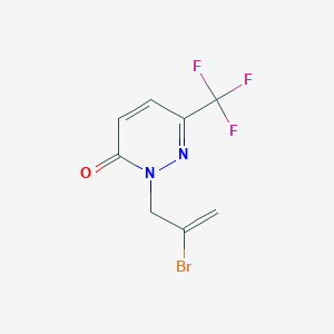 2-(2-Bromoprop-2-enyl)-6-(trifluoromethyl)pyridazin-3-one