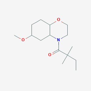 1-(6-Methoxy-2,3,4a,5,6,7,8,8a-octahydrobenzo[b][1,4]oxazin-4-yl)-2,2-dimethylbutan-1-one