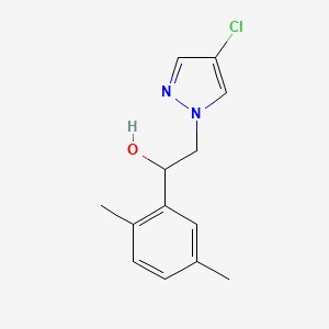 2-(4-Chloropyrazol-1-yl)-1-(2,5-dimethylphenyl)ethanol