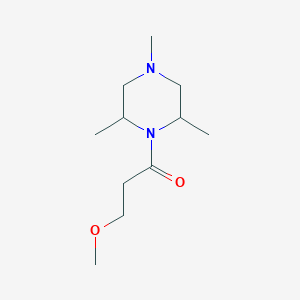 3-Methoxy-1-(2,4,6-trimethylpiperazin-1-yl)propan-1-one